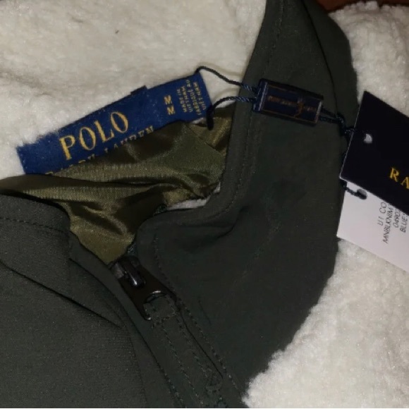 POLO Ralph Lauren Men's Full-Zip PONY Sherpa Fleece Jacket in cream (MEDIUM)-NWT - Picture 3 of 12